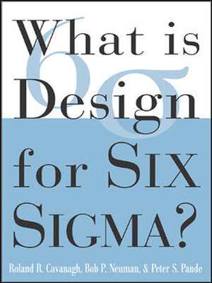 cover image of What is Design for Six Sigma